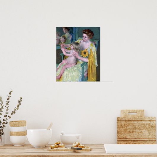 Poster Cassatt - Mère et Enfant 2 (Cuisine)