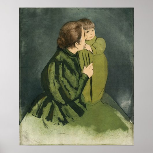 Poster Cassatt - Mère paysanne et enfant (Devant)