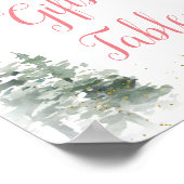 Poster Casse-noires Fête des mariées de Noël Table de cad (Coin)