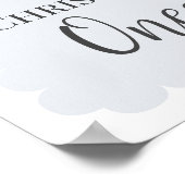 Poster Casse-Noisette Bleu Noël Onederland bienvenue d'an (Coin)