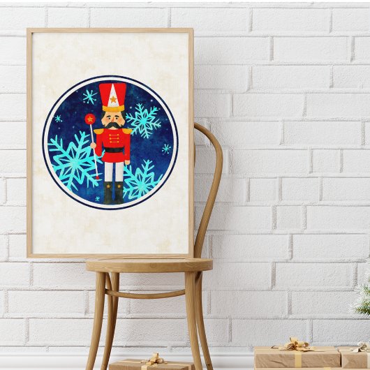 Poster Casse-noisette de Noël vintage