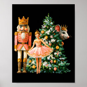 Poster Casse-Noisette Rétro Ballet Nk Noël Xmas Vibes Fem