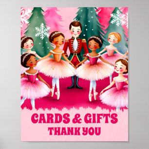 Poster Casse-noisette rose Ballet Cartes d'anniversaire e