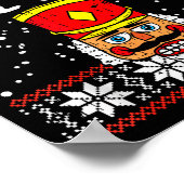 Poster Casse-noix Deez Nuts drôle pull de Noël laid  (Coin)
