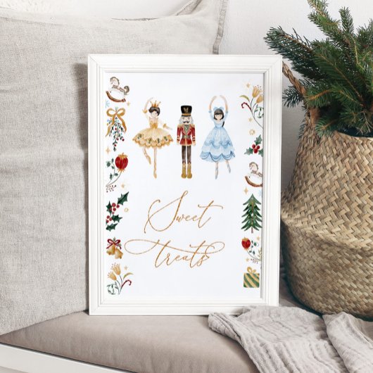 Poster Casse-noix sucre prune fée anniversaire gâteries s