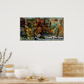 Poster Casser la porte (Cuisine)