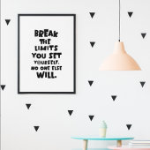 Poster Casser les limites que vous vous définissez Motiva