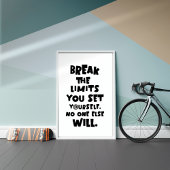 Poster Casser les limites que vous vous définissez Motiva