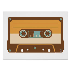 Poster Cassette de bande de mixage analogique