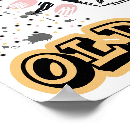 Poster cassette Old School (Coin)