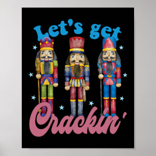 Poster Cassez les noix Trois casse-noix Noël vintage