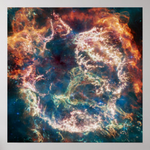 Poster Cassiopée colorée A   Supernova   JWST