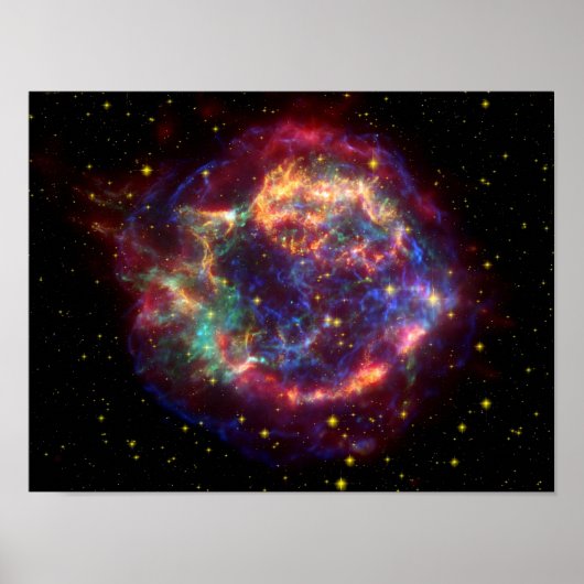 Poster Cassiopeia Galaxy Remnant Supernova (Devant)