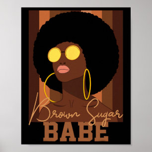 Poster Cassonade Soyez fières Femmes noires afro-américai
