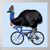 Poster Cassowary En Vélo (Devant)