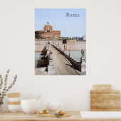 Poster Castel Sant'Angelo, Rome (vers 1900) (Cuisine)