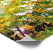 POSTER CASTELS EN CHIANTI PAYSAGE, CHAMPS DE FLEURS JAUNE (Coin)