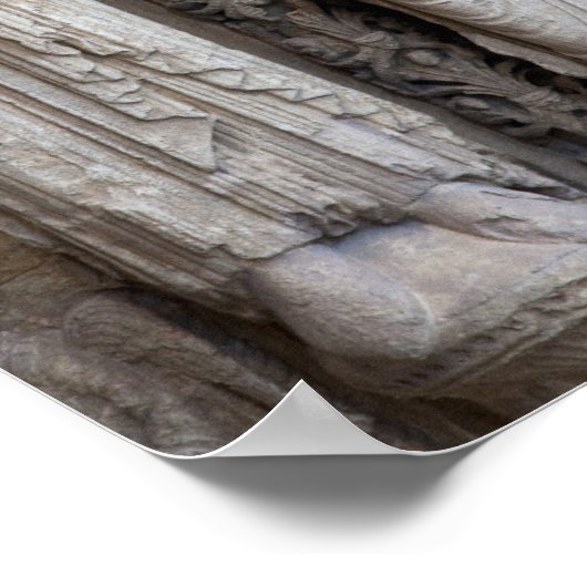 Poster castes de statues de la façade de Chartres (Coin)