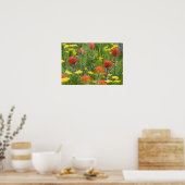 Poster Castilleja et biscuitroot fleurs sauvages (Cuisine)
