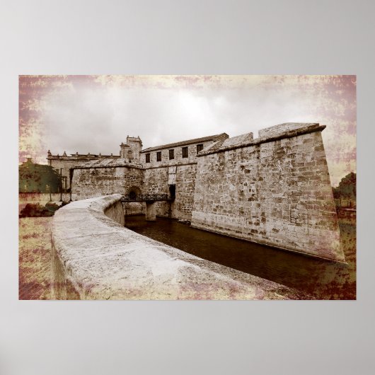 Poster Castillo de la Real Fuerza, La Havane, Cuba (Devant)