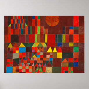Poster Castle and Sun, 1928 by Paul Klee
