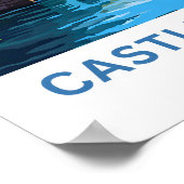 Poster Castle Combe Angleterre Travel Print (Coin)