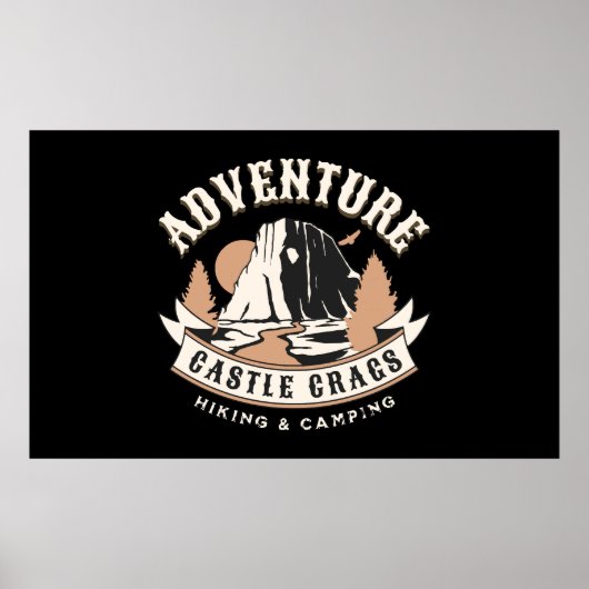 Poster Castle Crags State Park Californie (Devant)