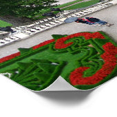 Poster Castle Park Linderhof à Bavaria, Germany (Coin)