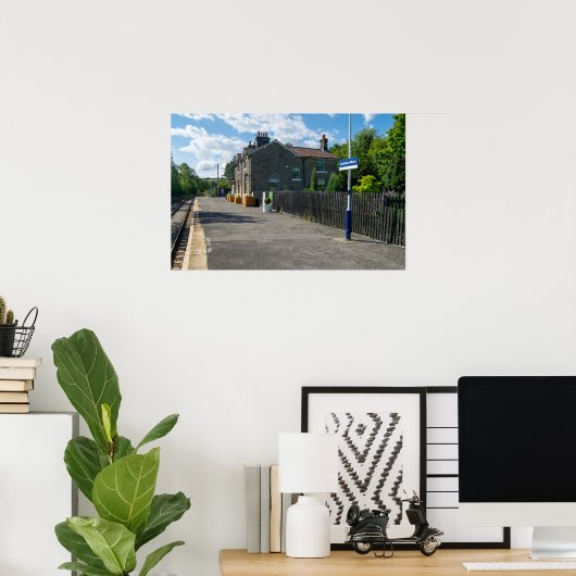 Poster Castleton Moor Railway Station (Bureau à domicile)