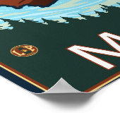 Poster Castor & Mt Hood - Mosier, Oregon (Coin)