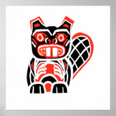 Poster castor noir (Devant)