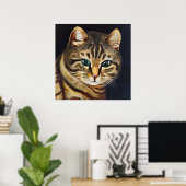 Poster Cat américain shorthair (Bureau à domicile)