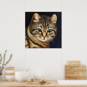 Poster Cat américain shorthair (Cuisine)