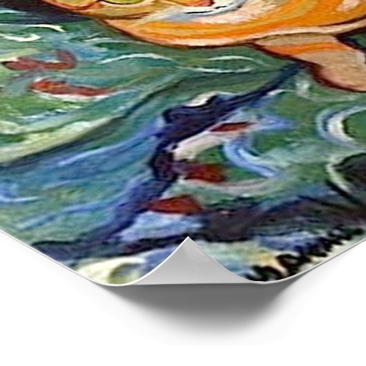 Poster Cat and Bouquet, Suzanne Valadon (Coin)