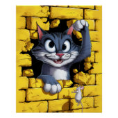 Poster Cat and mouse. (Devant)
