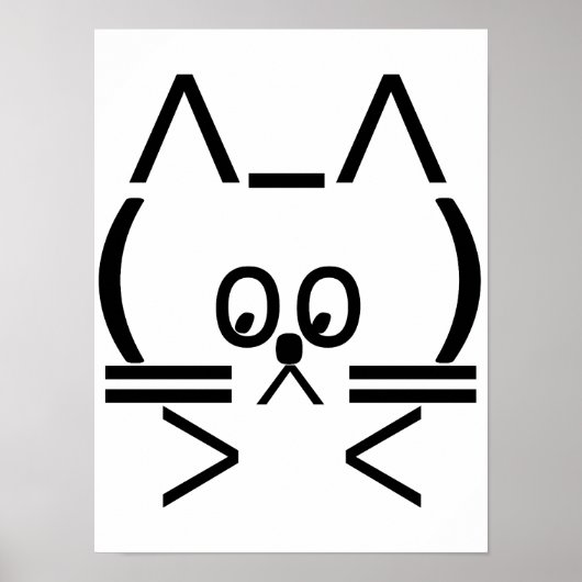 Poster Cat ASCII (Devant)