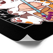 Poster Cat Boba Tea Bubble Tea Kawaii Anime Japanese Neko (Coin)