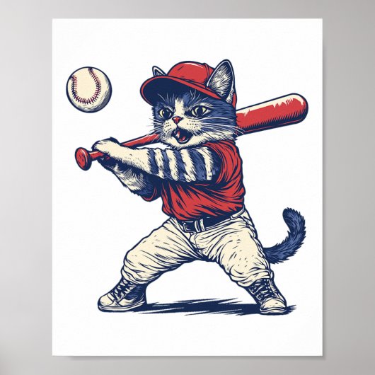Poster Cat Bysebyll Funny Graphic (Devant)