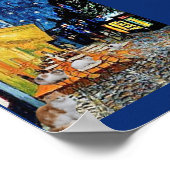 Poster Cat Colony, Night Cafe Parody, Van Gogh (Coin)