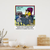 Poster Cat compte 9 régimes d'assurance vie (Cuisine)