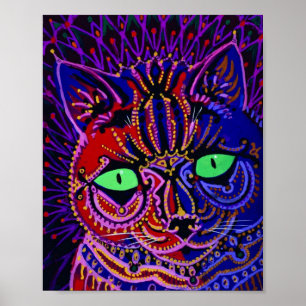 Poster Cat de Louis Wain