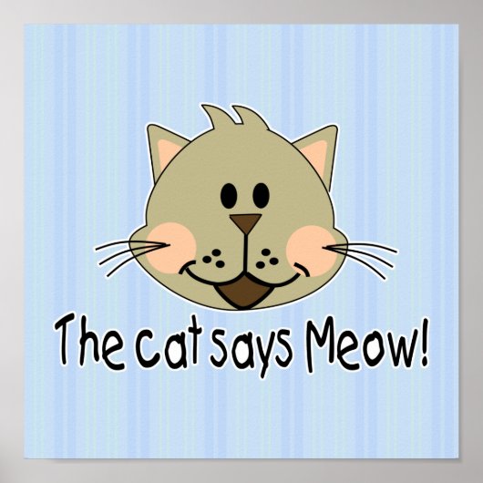 Poster Cat Dit Meow (Devant)