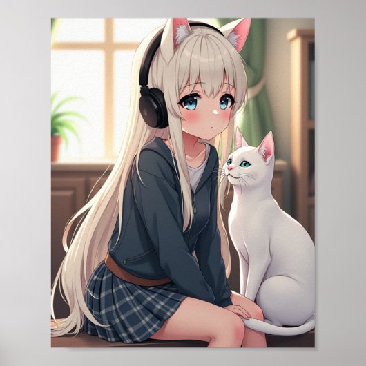 Poster Cat drôle (Devant)