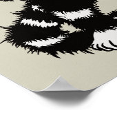 Poster Cat éffrayant Créateur Squelette Masque crâne main (Coin)