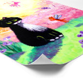 Poster Cat Fairies Angels Tuxedo Black Créationarts (Coin)