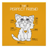 Poster Cat Friends Art Kitten Meilleurs amis Forever Art (Devant)