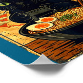 Poster Cat Gamer Men Anime Kawaii Funny Gaming Headset Ca (Coin)