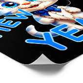 Poster Cat Happy New Year Mew Year Funny New Years Party  (Coin)