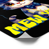 Poster Cat Happy New Year Mew Year Funny New Years Party  (Coin)