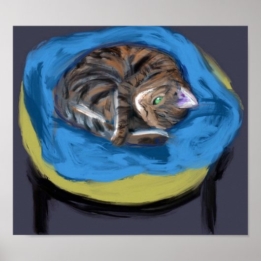 Poster Cat in Bed, Suzanne Valadon (Devant)